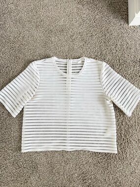 MEXX | Striped mesh blouse - size large